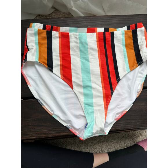 Pink Desert - High Waisted Bathing Suit Bottom- Swimsuit - NWT - Size XXL - Picture 1 of 3